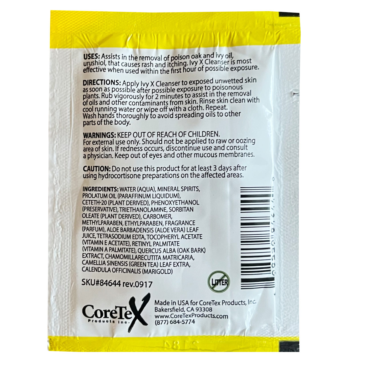 IvyX® Cleanser Towelette