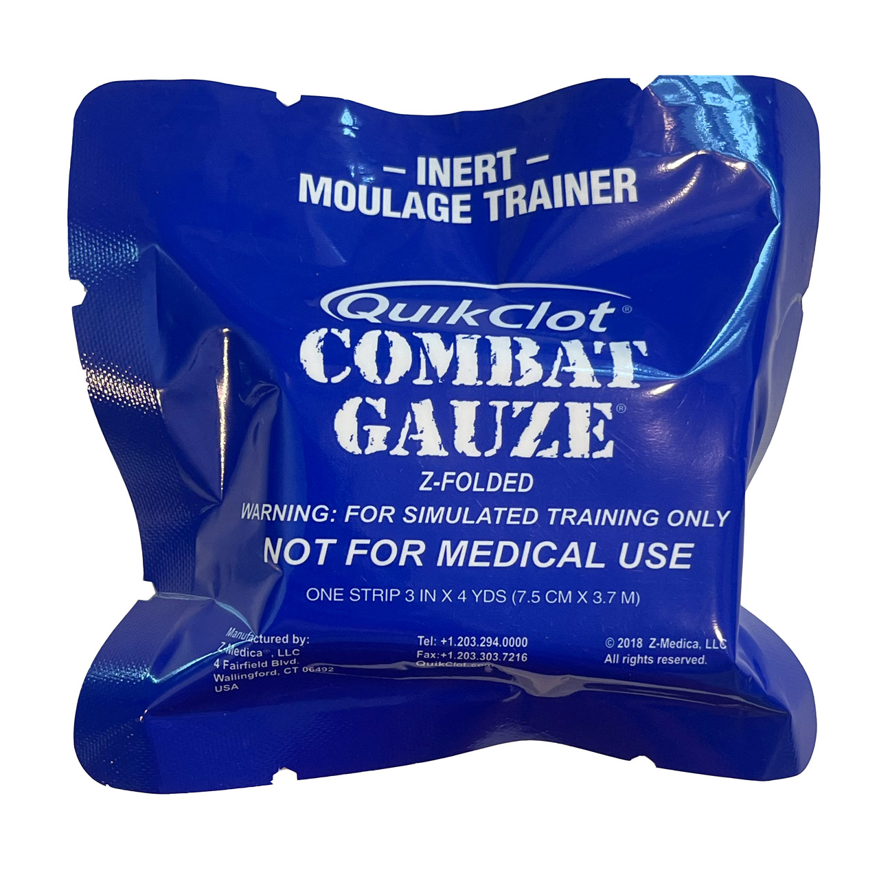 QuikClot Combat Gauze Trainer Package | Blue