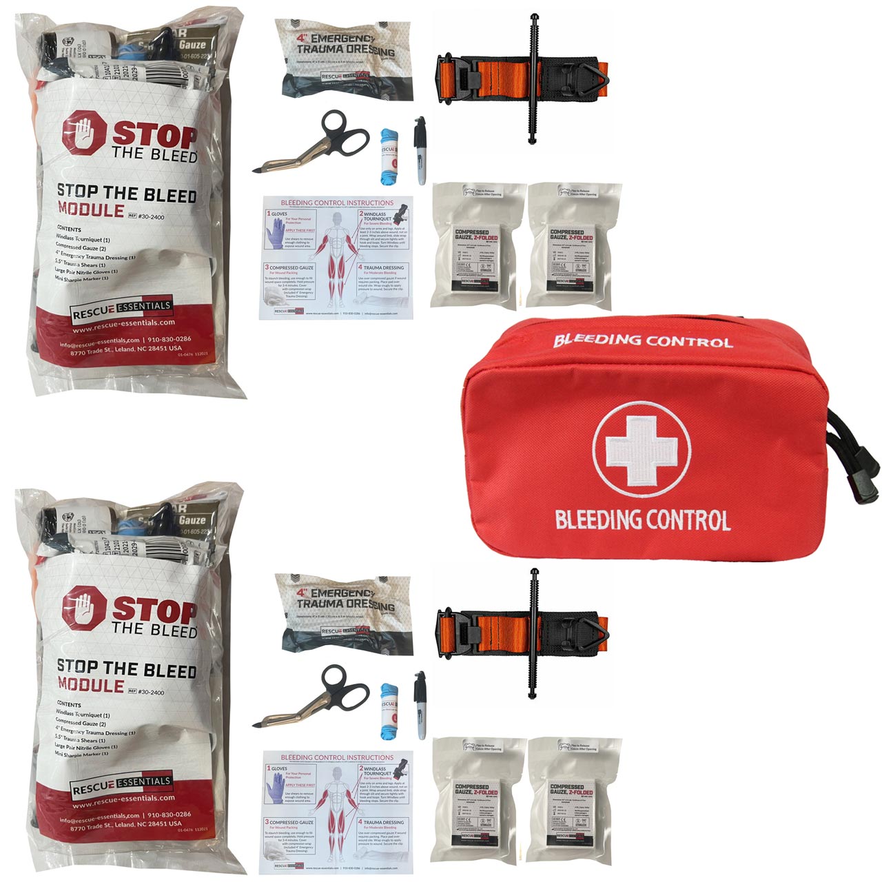 Basic | Stop the Bleed Dual Treatment Kit | StoptheBleed.com