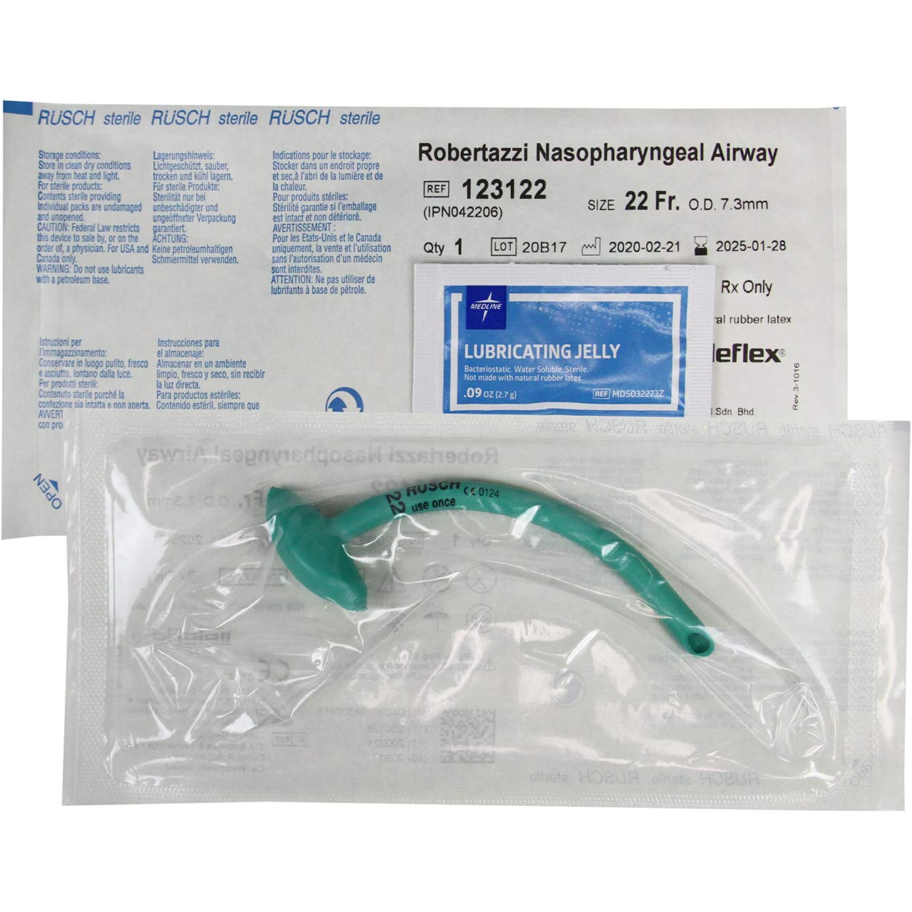 Nasopharyngeal Airway Kit, 6 Sizes | Rescue Essentials