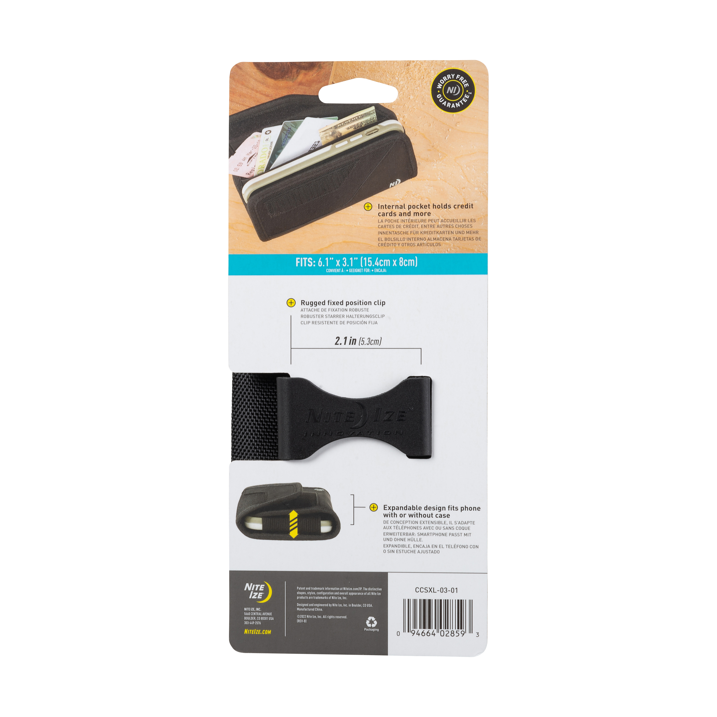 Clip Case Sideways Universal Rugged Holster