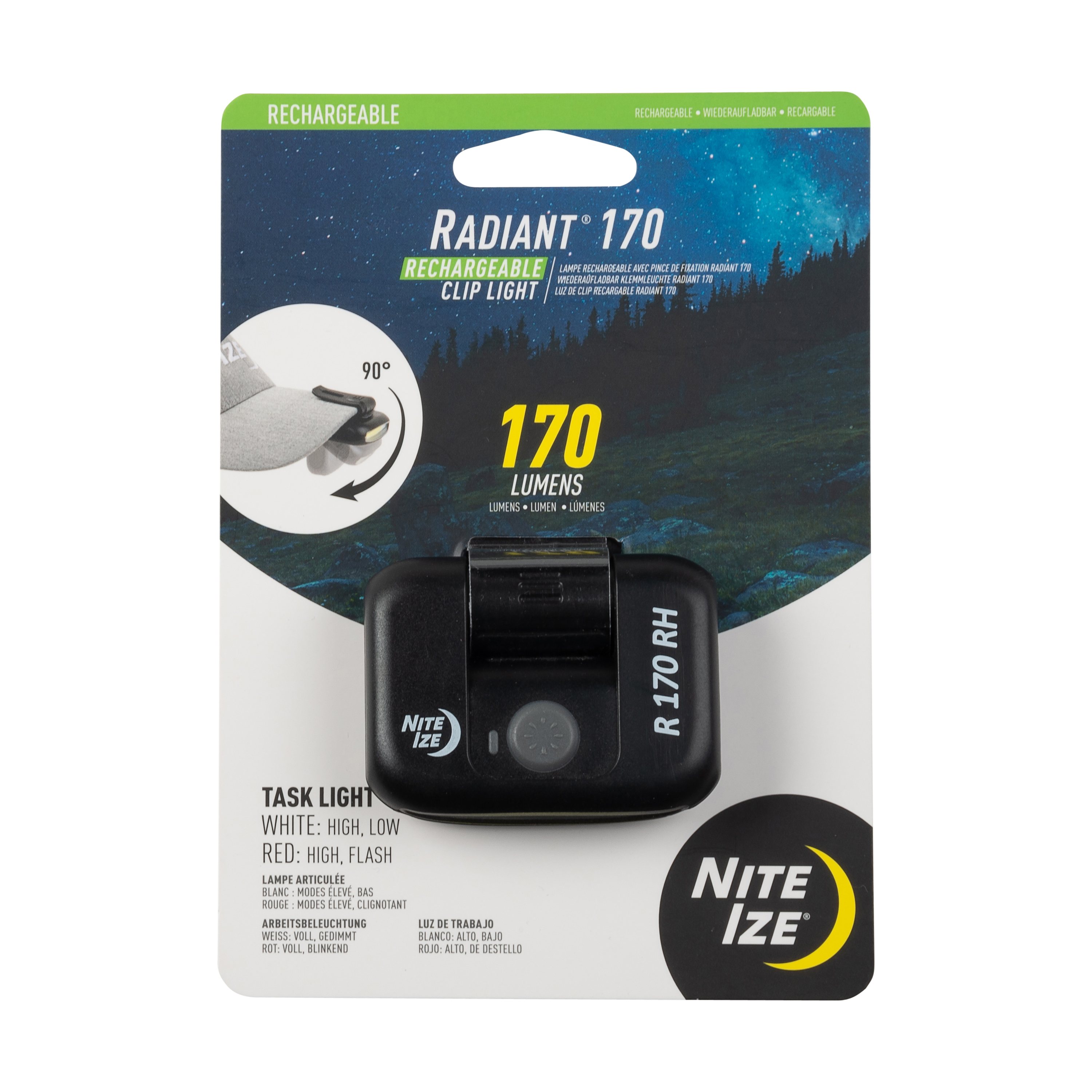 Radiant® 170 Rechargeable Clip Light