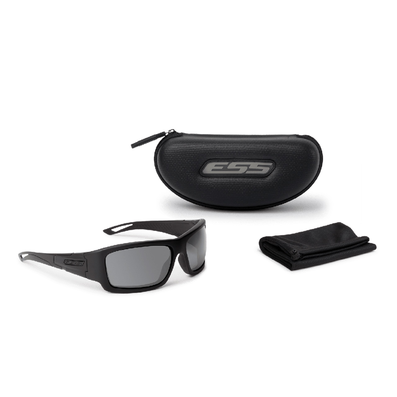 Credence Black Sunglasses w/ Smoke Grey Lens