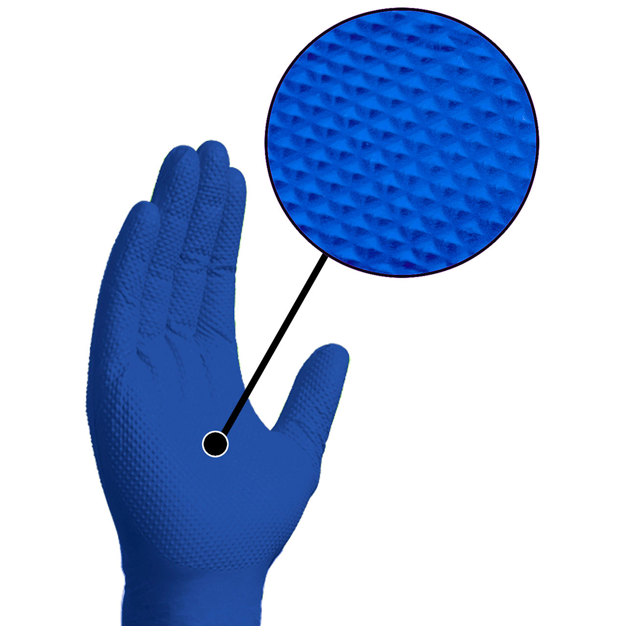 Gloveworks HD Blue Nitrile Gloves - Main Image