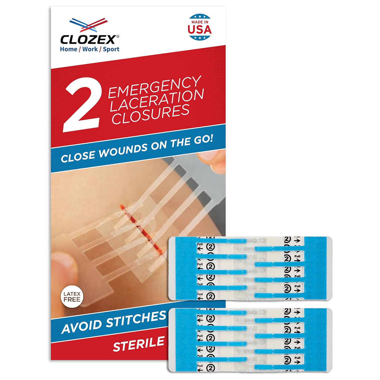Emergency Laceration Closures, 2 Pack (25mm or 40mm)