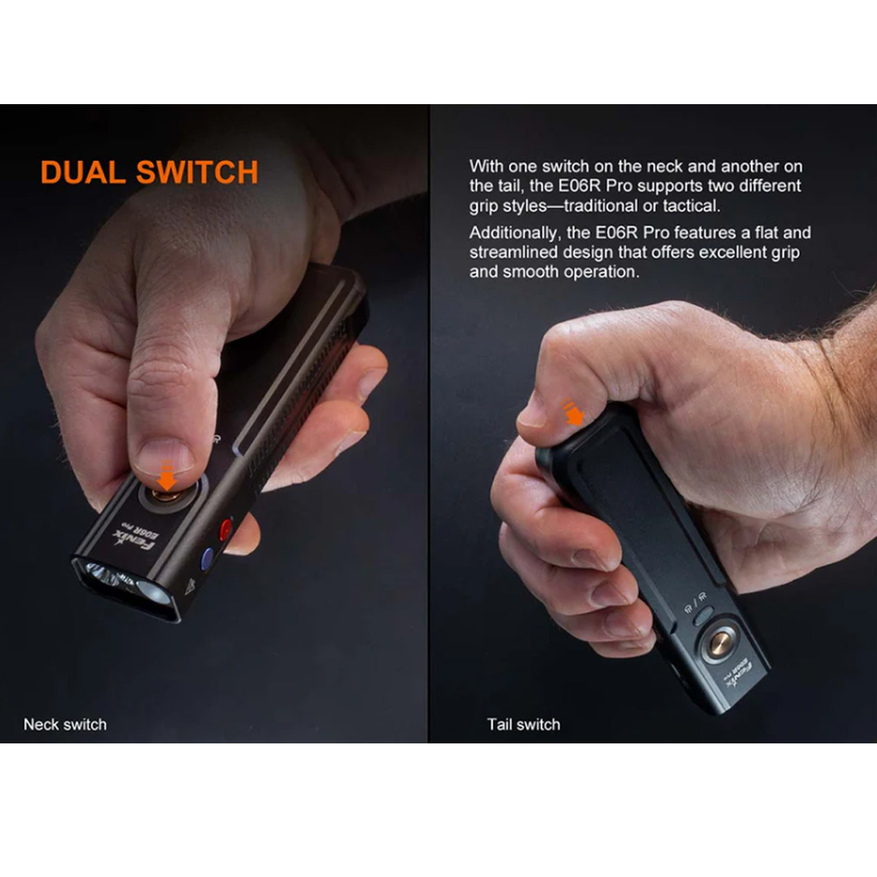 Fenix E06R PRO Flat Flashlight