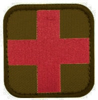 Red Cross Medic Patch (Red on Black, Red on OD Green)
