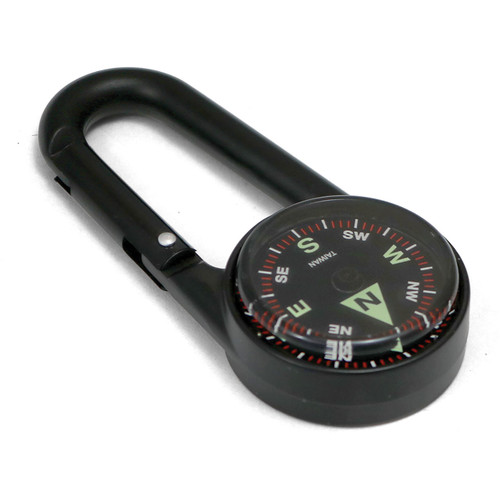 Compass Thermometer w/ keyring -Camping, Hiking, Biking, Backpack, Survival  gear