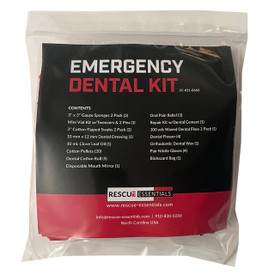 Rescue Essentials Emergency Dental Kit, Packaged front view