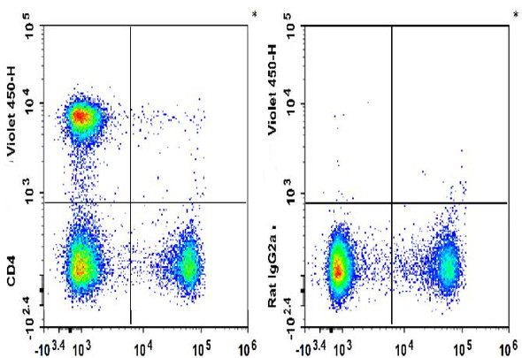 GenieFluor Violet 450 Anti-Mouse CD4 Antibody [RM4-5] (AGEL3492)