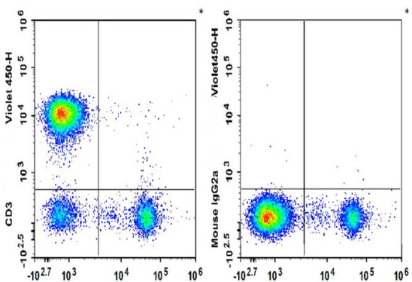 GenieFluor Violet 450 Anti-Human CD3 Antibody [OKT-3] (AGEL3019)