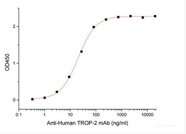 Recombinant Human Tumor-associated Calcium Signal Transducer 2/TROP-2 (248AA, C-Fc)