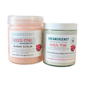Glow-Up Bundle [Shea 5 Butter Cream + Exfoliating Sugar Scrub]