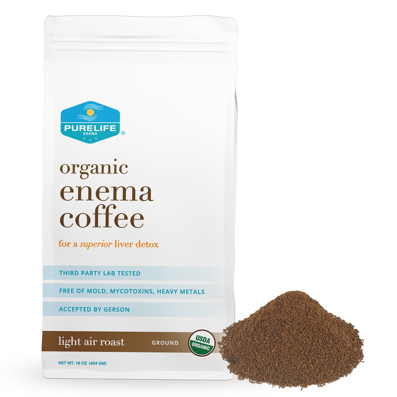 Buy 1 Lb Air Roasted Certified Organic Enema Coffee