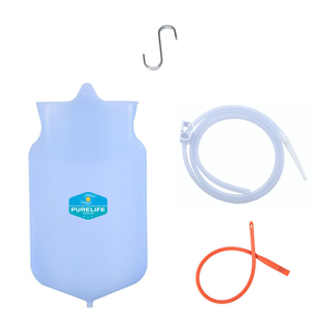 Purelife Silicone Enema Bag  - 2 Qt -  Great For Travel