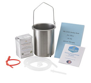 Coffee Enema Kit / Ultra Light Roast / Highest Detox Power / USA Stainless Steel Coffee Enema Kit / Ultra Light Roast / Highest Detox Power / USA Stainless Steel