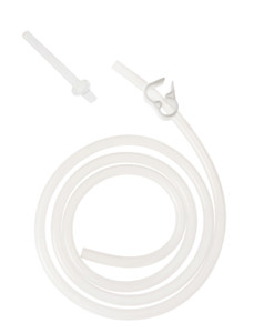Silicone Enema Hose & Plastic Straight Nozzle Silicone Enema Hose & Plastic Straight Nozzle