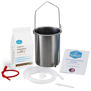 Coffee Enema Kit - Made In USA - 2Qt - 1/2 Lb Medium Coffee