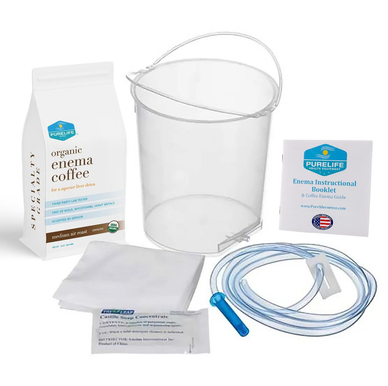 Coffee Enema Kit- 1/2 lb Medium Coffee- Beginners