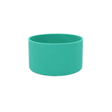 A silicone boot in a vibrant turquoise colour, featuring a smooth, cylindrical design and no visible branding.