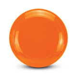 Aero Flyer - Large in bright orange with a smooth surface and circular design, featuring slight grooves.
