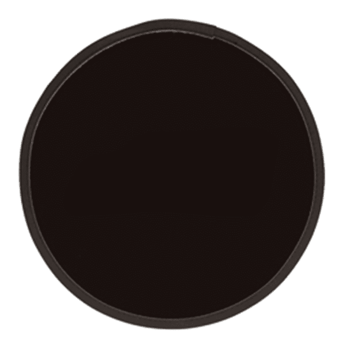 A Fold Up Flying Disc in black with a contrasting rim, featuring a logo on its surface.