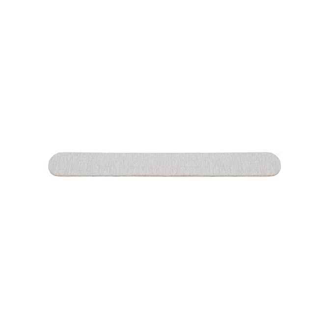 A pack of 50 wooden straight shape nail files in a light, natural wood finish.