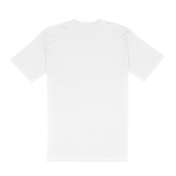 A plain white Classic Fit Tee featuring short sleeves and a rounded neckline. The back is completely blank.
