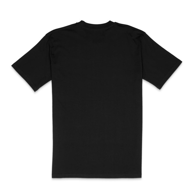 A black Classic Fit Tee displayed from the back, featuring short sleeves and a plain design.