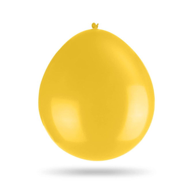 A 30cm yellow balloon with a smooth, shiny surface.