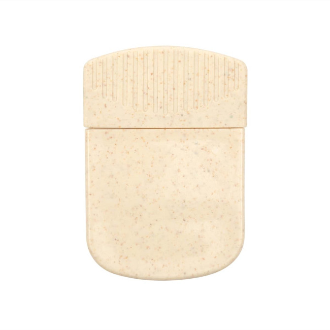 A Croc Magnetic Clip displayed against a white background, featuring a beige color with a textured top half.