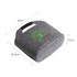 A grey felt cooler bag with a handle, featuring a logo on the front, measuring 34cm x 26.5cm x 13cm.
