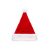 A plush red Santa hat with a white fur trim and a pom-pom on top.