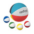 A set of five stress balls in beach ball shapes, featuring colours of blue, green, yellow, red, and white.