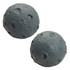 A Moon Shape Stress Reliever in grey, featuring a textured surface with craters, ideal for relieving stress.