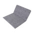 A small grey felt file pouch with a wide opening and a minimalist design, featuring a subtle brand logo.