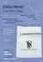 A laundry bag in white mesh with a zip closure, featuring a logo and made of durable polyester.