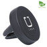 A round black car phone holder with a holder clip and a logo in the centre. Features a CO2 neutral badge.