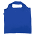 A blue recycled PET bag with a cut-out handle and no additional designs or branding visible.