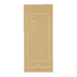 A rectangular power bank in a beige packaging, displaying a digital power level indicator and featuring a branding logo.