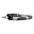 A flashlight tool kit with a level, featuring a silver and black design with a screwdriver tip and built-in light.