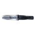 A promotional product featuring a black and clear slice set with a logo on the side.