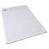 A4 writing pad with 50 leaves, featuring a white colour and a logo. Suitable for office and business use.