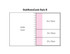 A diagram displaying the layout of a "Combination B Laminated 4 Colour Cover 4 Col Pad" with dimensions and sections.