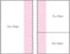 A pink and white printed pad featuring a combination design with sections for notes and lists. It has a logo.