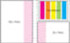 A combo pad featuring a laminated cover with a vibrant multicoloured design and sections for notes.