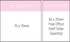 A notepad featuring a pink and white design, sized 75x75mm with 50 leaves, including an adhesive strip.