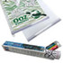 A custom growth chart with a hanger, featuring green graphics, and a set of colourful markers in a tube.