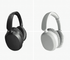 ANC Bluetooth Headphones in black and white, featuring cushioned ear cups and adjustable headbands.