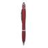 A red Spinner Fidget Pen featuring a stylus tip and a polished silver clip, with decorative patterns near the top.